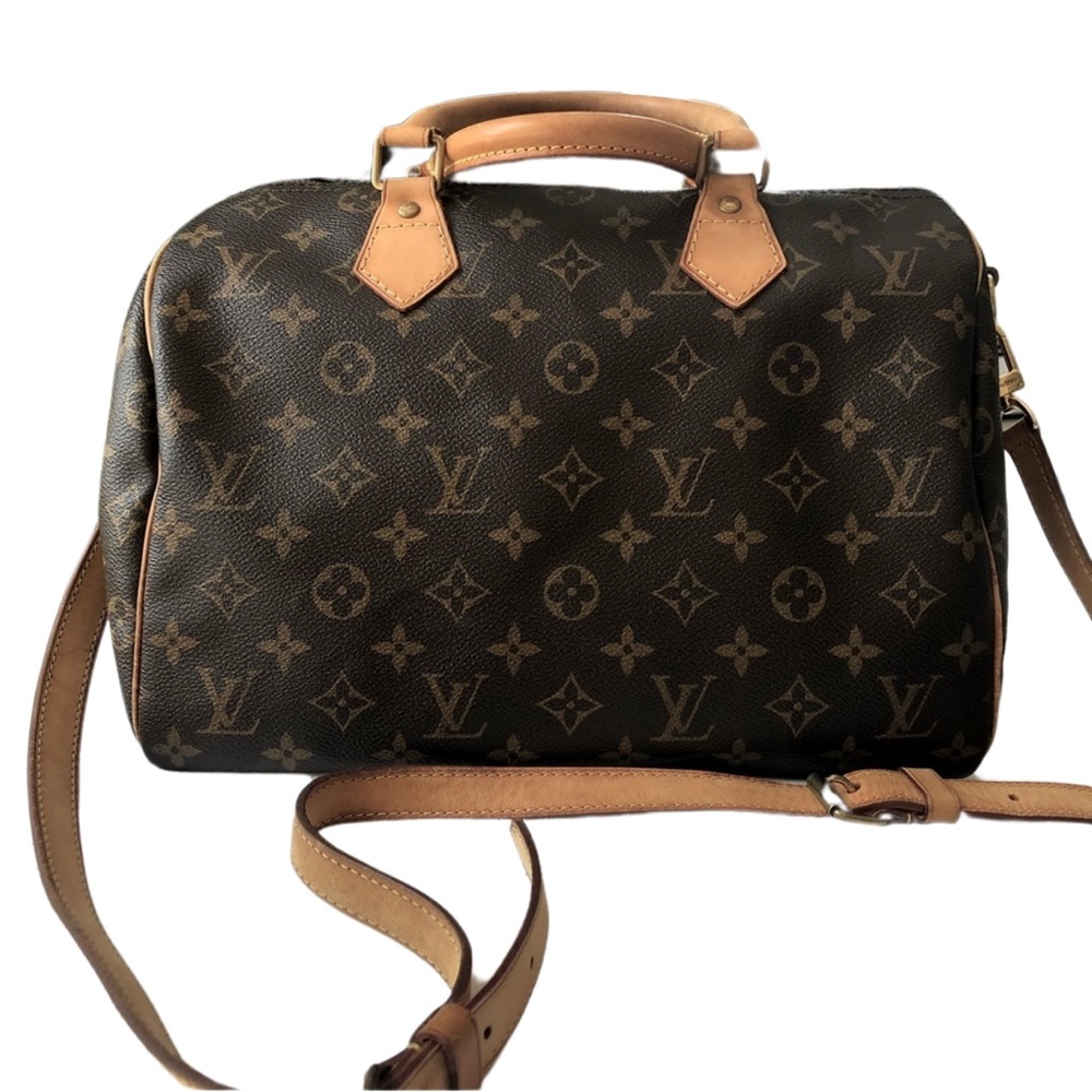 Louis Vuitton Speedy B 30 Bandoliere Bag monogram